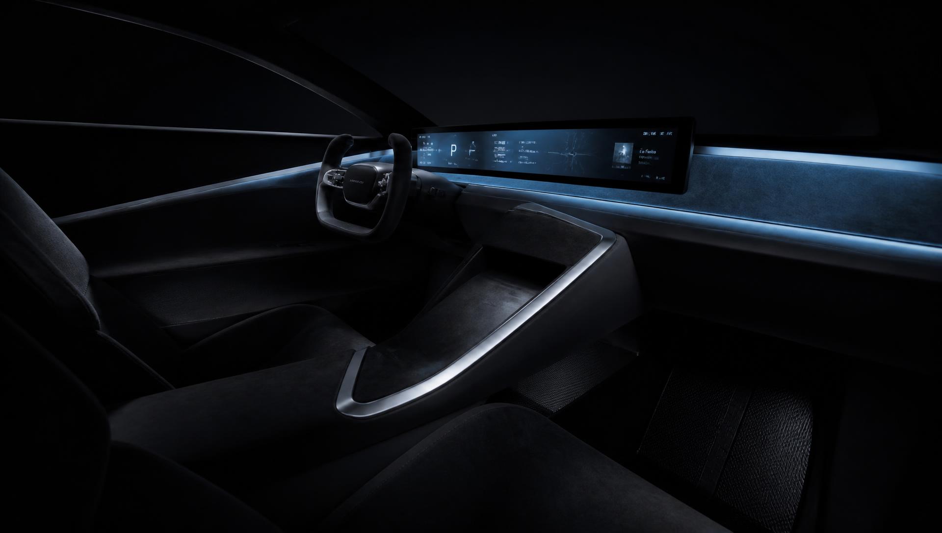 Monocoque Carbon Cockpit of the Lamborghini Centenario Roadster in Nero Ade Alcantara with Giallo Centenario stitching